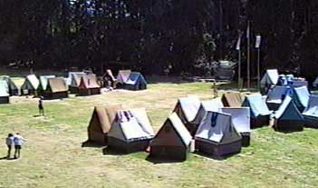 Pohled na olympijskou vesnici